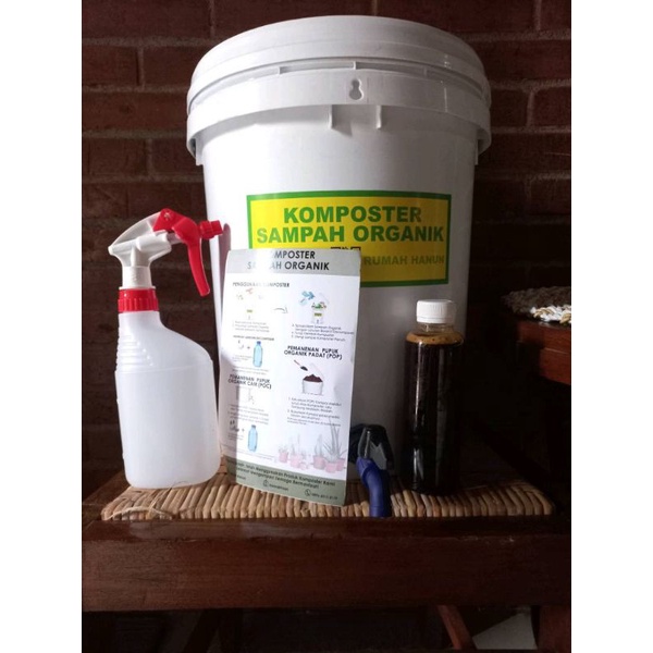Komposter Sampah Organik 20 Liter Kran Amico -  Tong Sampah Organik Tempat Sampah Aesthetic