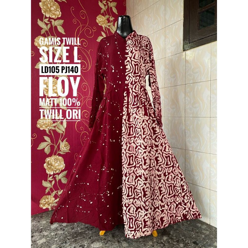 Gamis twill ori size L