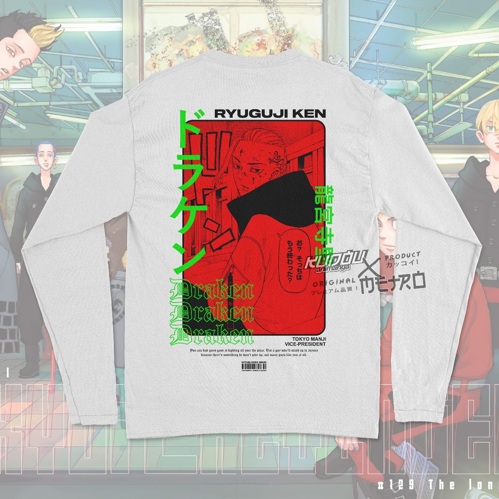 Longsleeve Draken Tokyo Manji Anime Manga Tokyo Revengers Premium