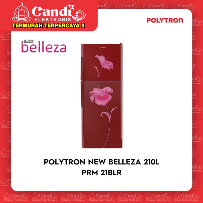 POLYTRON KULKAS 2 PINTU PRM-21BLR / PRM 21BLR - PRM21BLR 210L