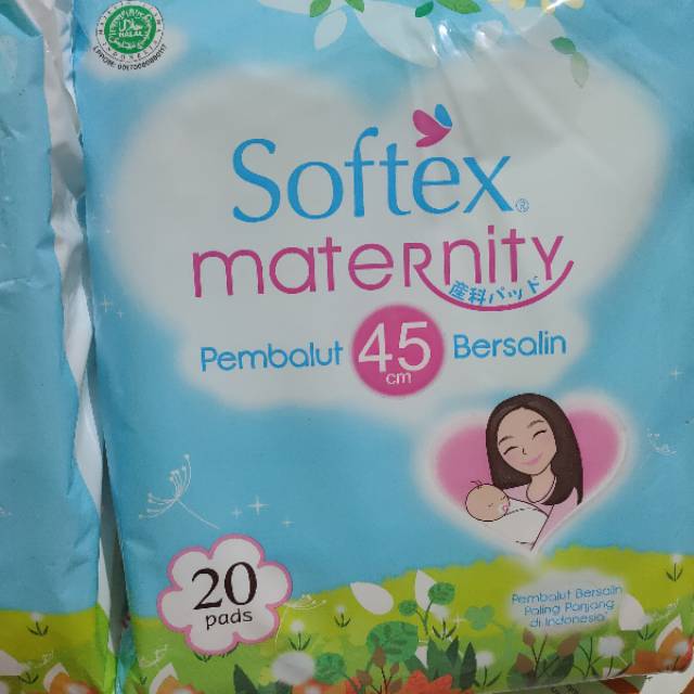 Softex maternity ibu melahirkan nifas 45cm isi 20 dan 10