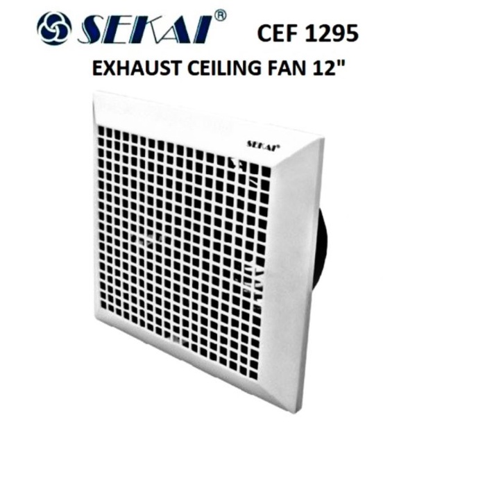 Exhaust Fan Sekai Plafon 12&quot; inch CEF - 1295 / Heksos Plafon sekai 8 inc / Exhaust plafon