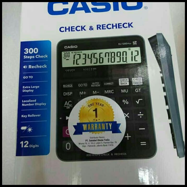 

Kalkulator Calculator Casio Dj-120D Plus Original Garansi Resmi