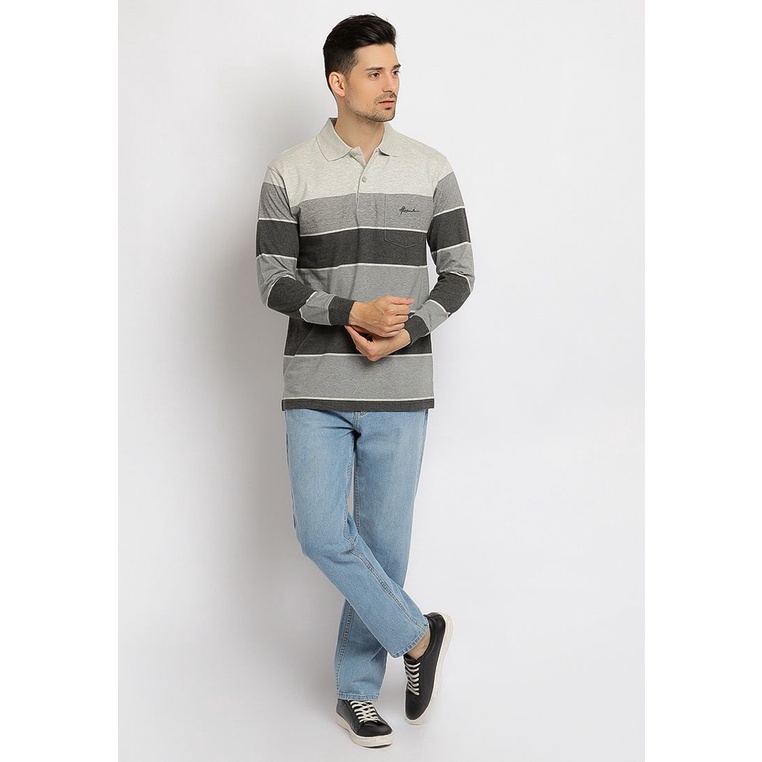 HASSENDA KAOS POLO SALUR PANJANG PRIA BENJAMIN