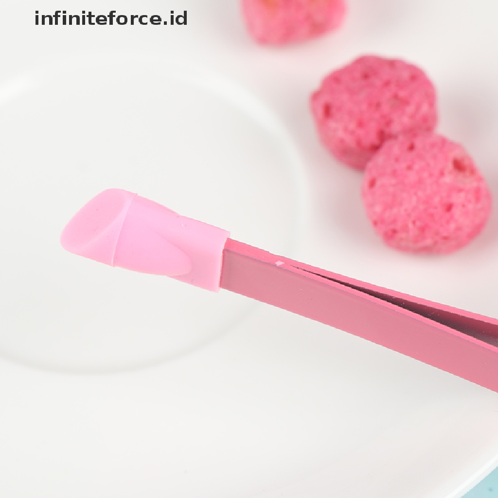 Infiniteforce.id 1Pc Pinset 2 Kepala Bahan Metal Dengan Kepala Silikon