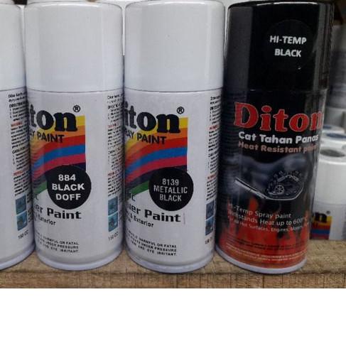 ◄ 300cc pilok pilox diton Putih Silver Hitam dop dof metalik Hitam Kilap Black Hi Temp Anti Panas ◘