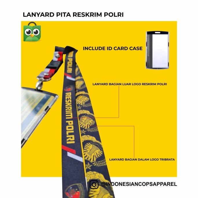 

((READY COD)) LANYARD PITA RESKRIM POLRI (kalung id card) PROMOKode 1820