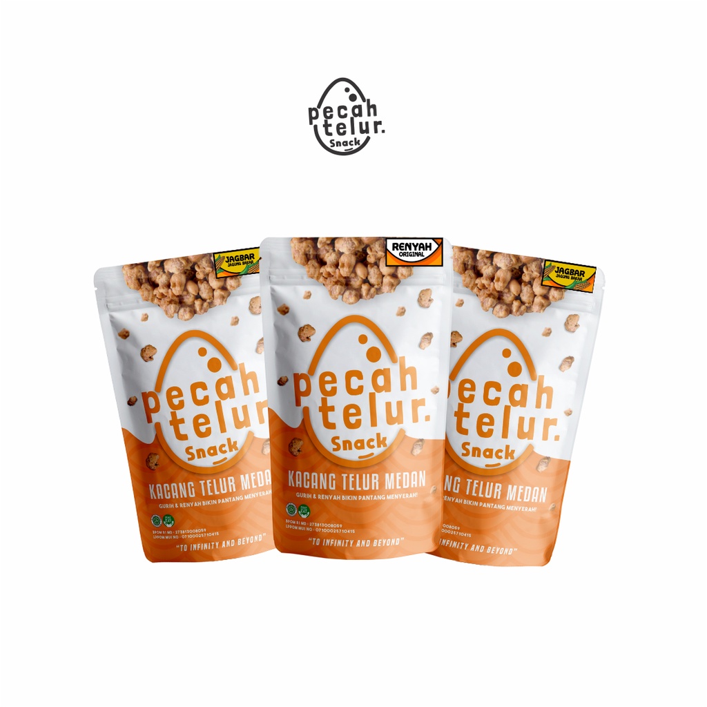 

Pecah Telur Snack I Kacang Telur Medan I 3 PCS Mix
