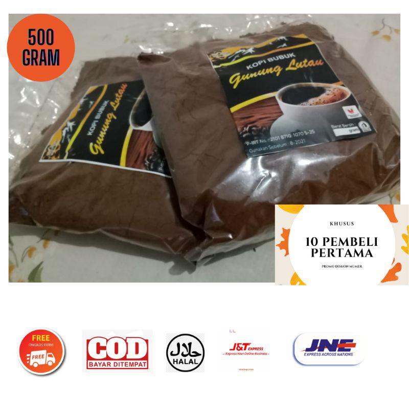 

Kopi Robusta Kopi Bubuk Murni Lokal lampung ulubelu 500gram