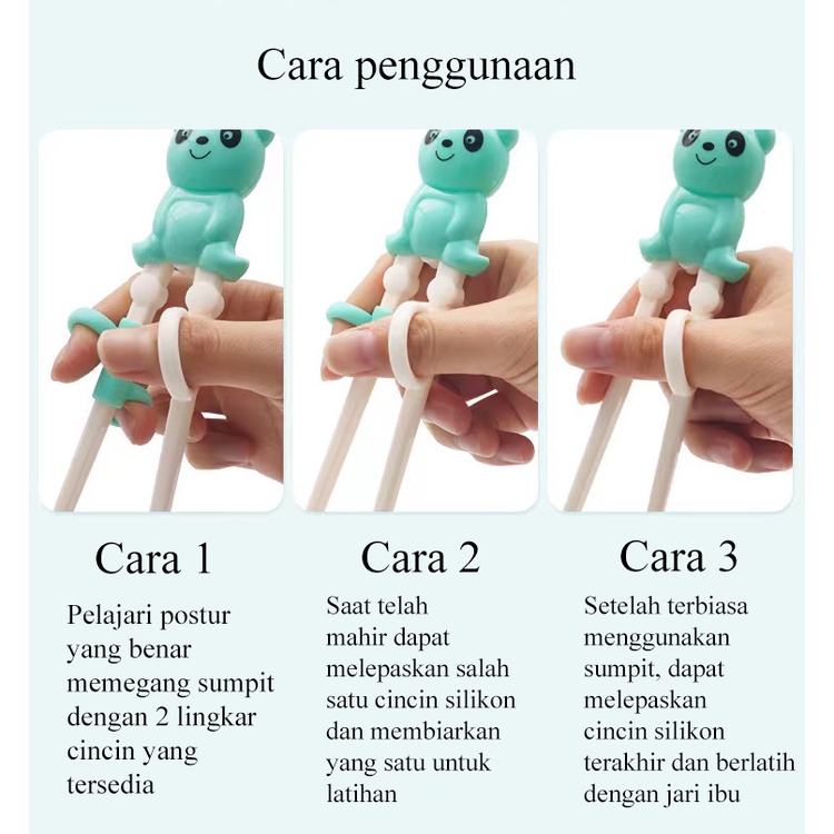[1KG 6PCS] LBS Alat makan Sendok Garpu sumpit Set anak/ Set Alat Makan Anak/ Stainless Gratis Tempat Simpan Chopstick Training Latihan Sumpit
