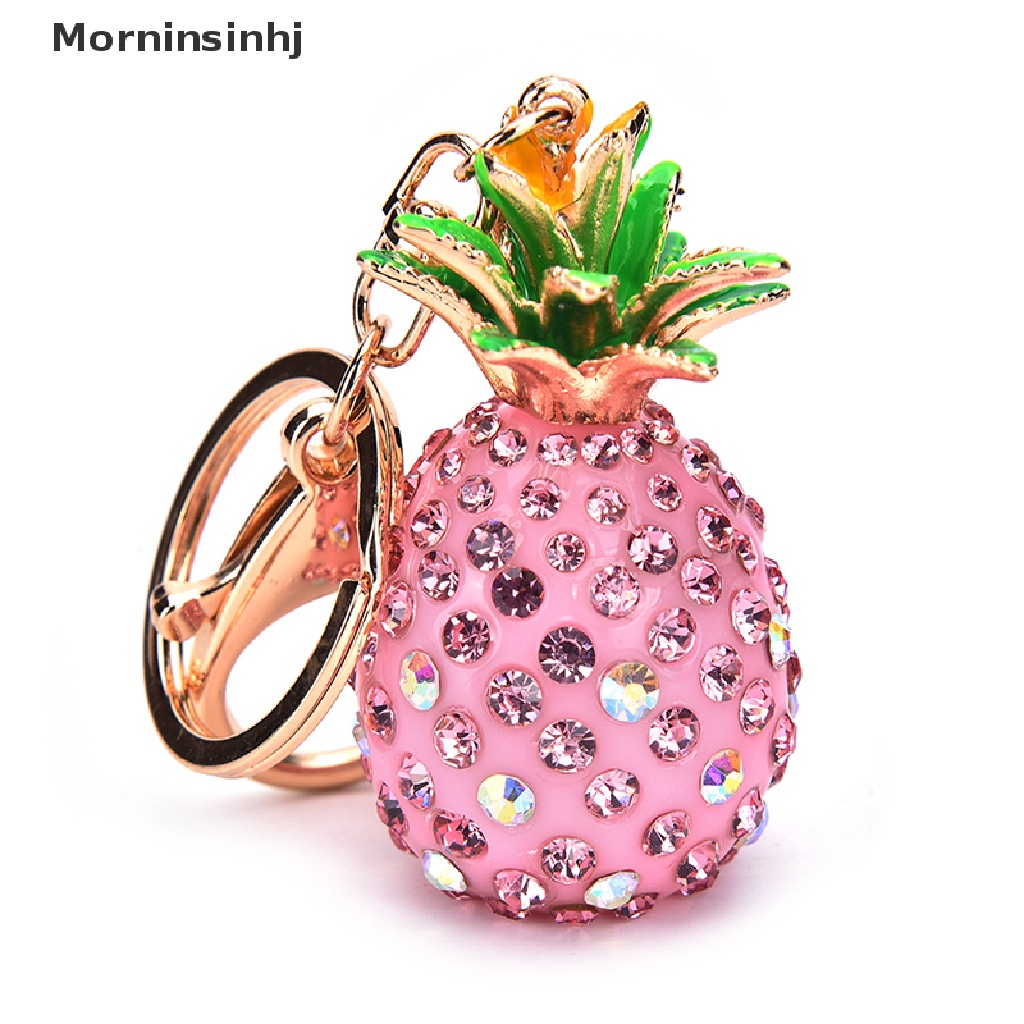 Mornin Nanas Kristal Berlian Imitasi Keyring Charm Liontin Tas Gantungan Kunci Rantai Keychain id