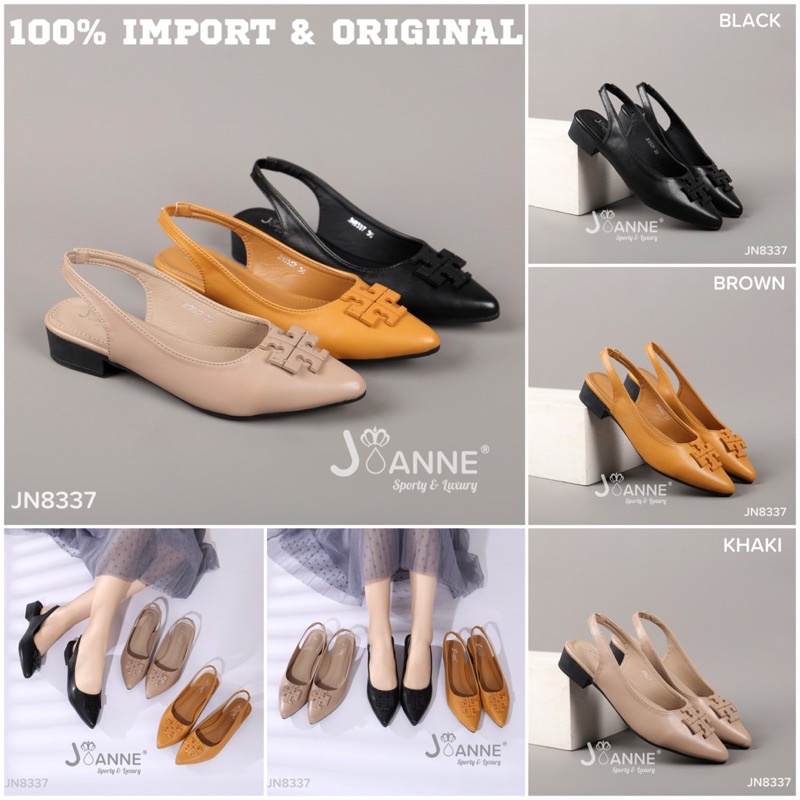 RESTOCK! [ORIGINAL] JOANNE Slingback Heels Shoes Sepatu Wanita #JN8337