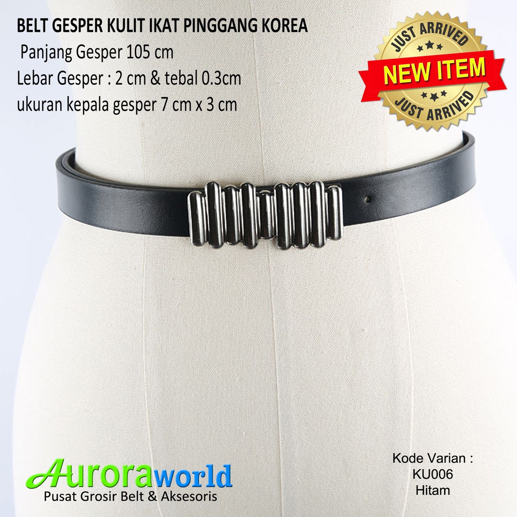 AURORAWORLD BELT GESPER KULIT IKAT PINGGANG KOREA FASHION TERBARU BISA COD