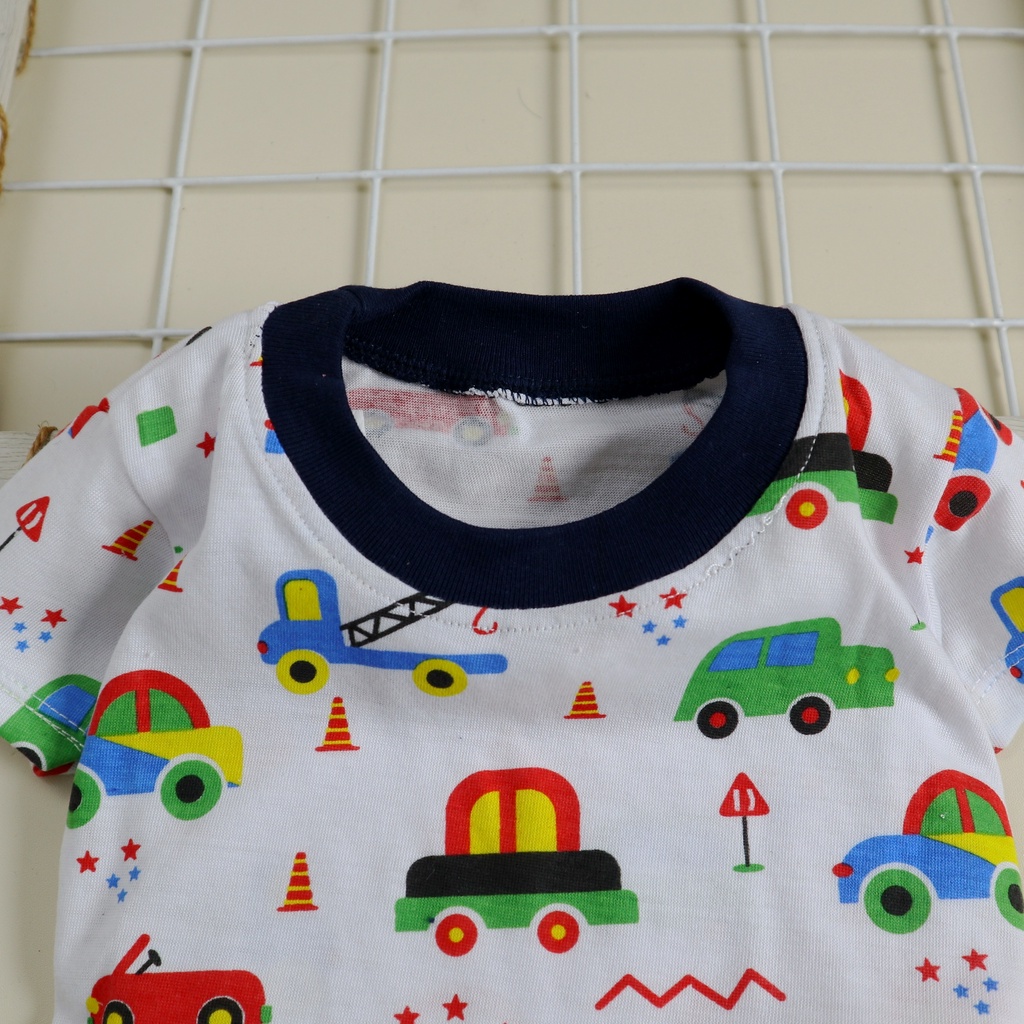 Nuna Store JK Motif Cars / Setelan Baju Anak laki laki dan perempuan untuk Usia 6 Bulan - 3 Tahun keren dan lucu