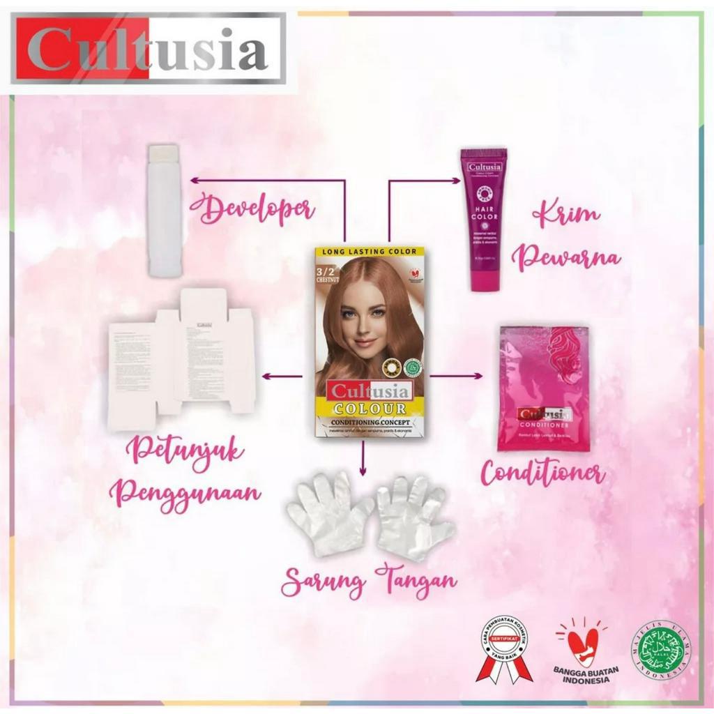 Cultusia Hair Color Chestnut 3 2 30 ML