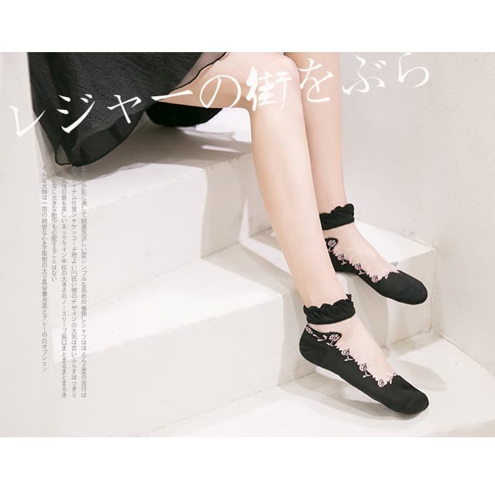 KK-31 kaos kaki summer musim panas cotton socks transparan korea japan