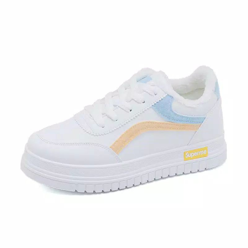 Big Sale Sepatu Sneakers Wanita Supreme New Ksm-List Kuning
