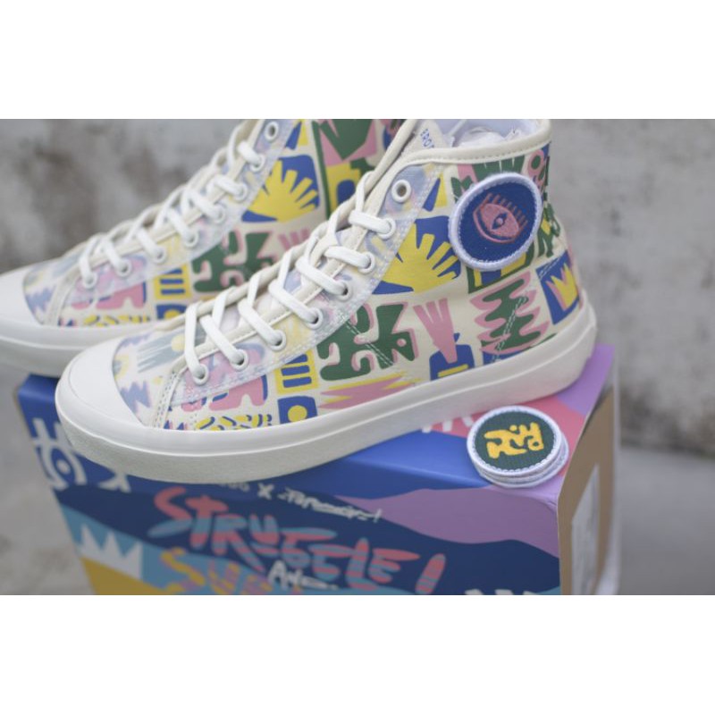 BRODO X POPOMANGUN Vantage Hi Survive White