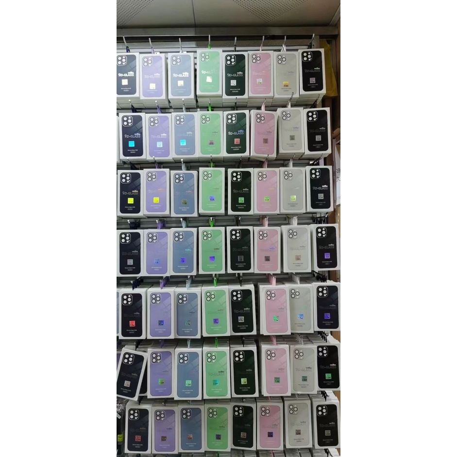 NEW !!! 9D-GLASS IPHONE CASE ( FOR IPHONE 11 12 13 PRO MAX 11PRO 12PRO 13PRO)