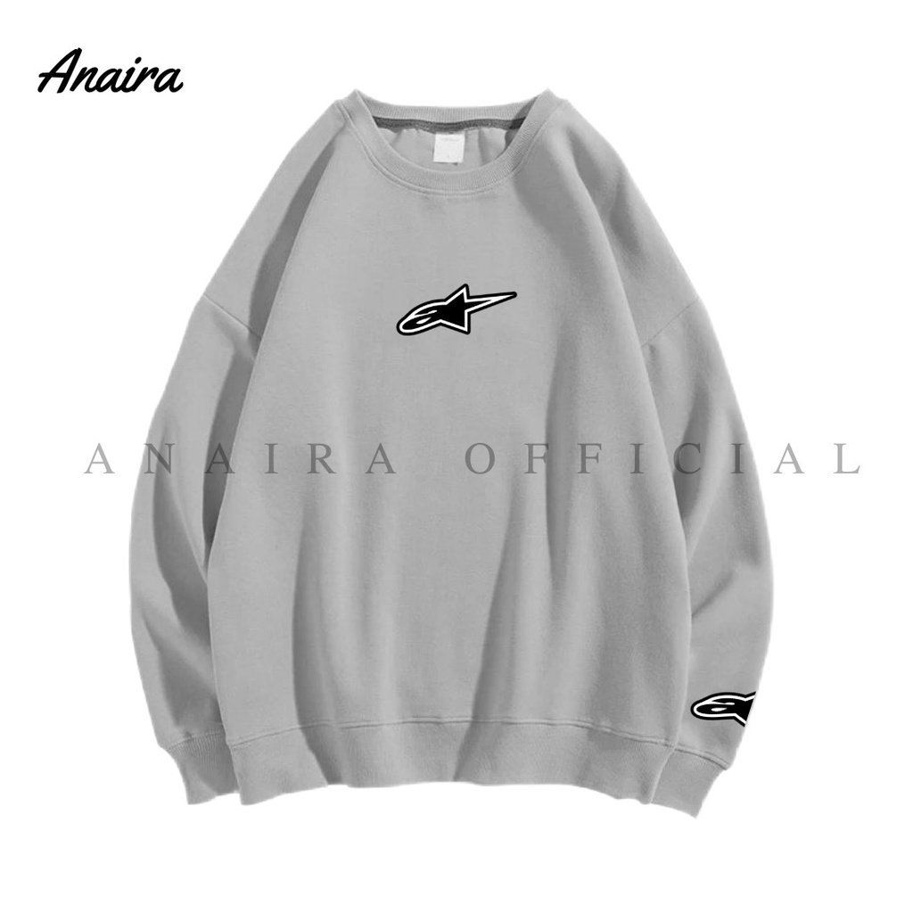 A STAR SWEATER CREWNECK PRIA WANITA ANAIRAOFFICIAL