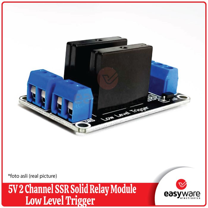 5V 2 Channel SSR Solid State Relay module high or low level trigger