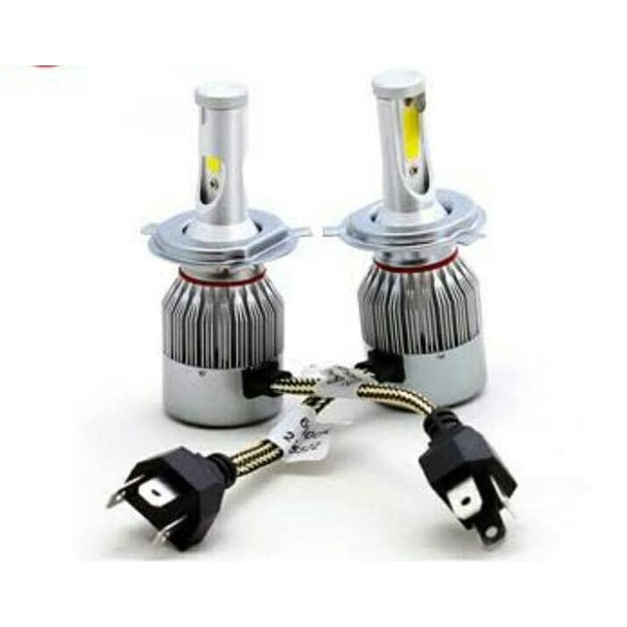 LED HEADLIGHT C6 36WATT H4 / LED H4 ULTRA BRIGHT DIM - 1SET