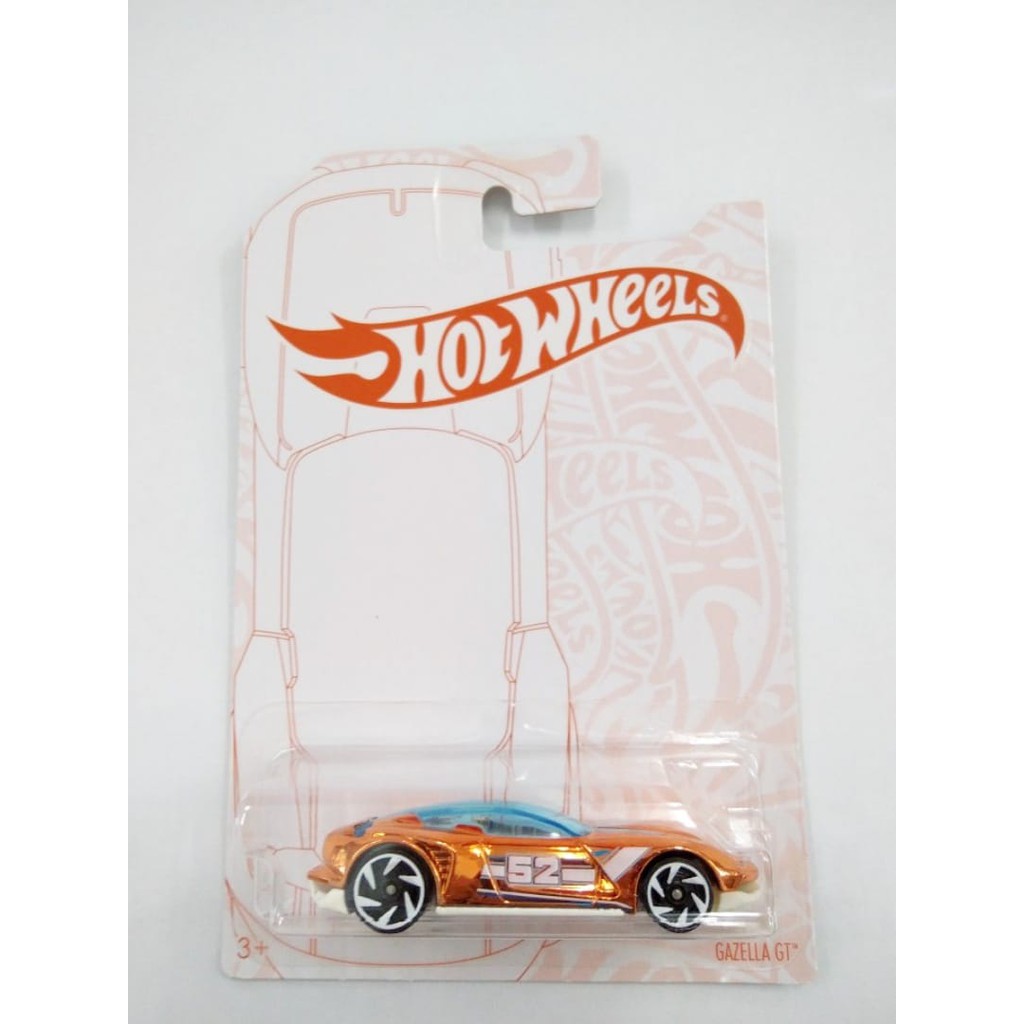 Hot Wheels Gazella GT Pearl and Chrome 52th Anniversary HW Hotwheels