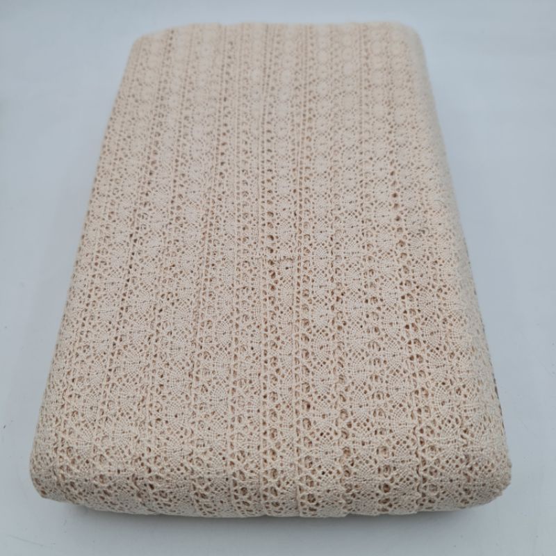RENDA KAIT RENDA RAJUT KATUN KODE M 001D PER METER KUALITAS BAGUS HALUS