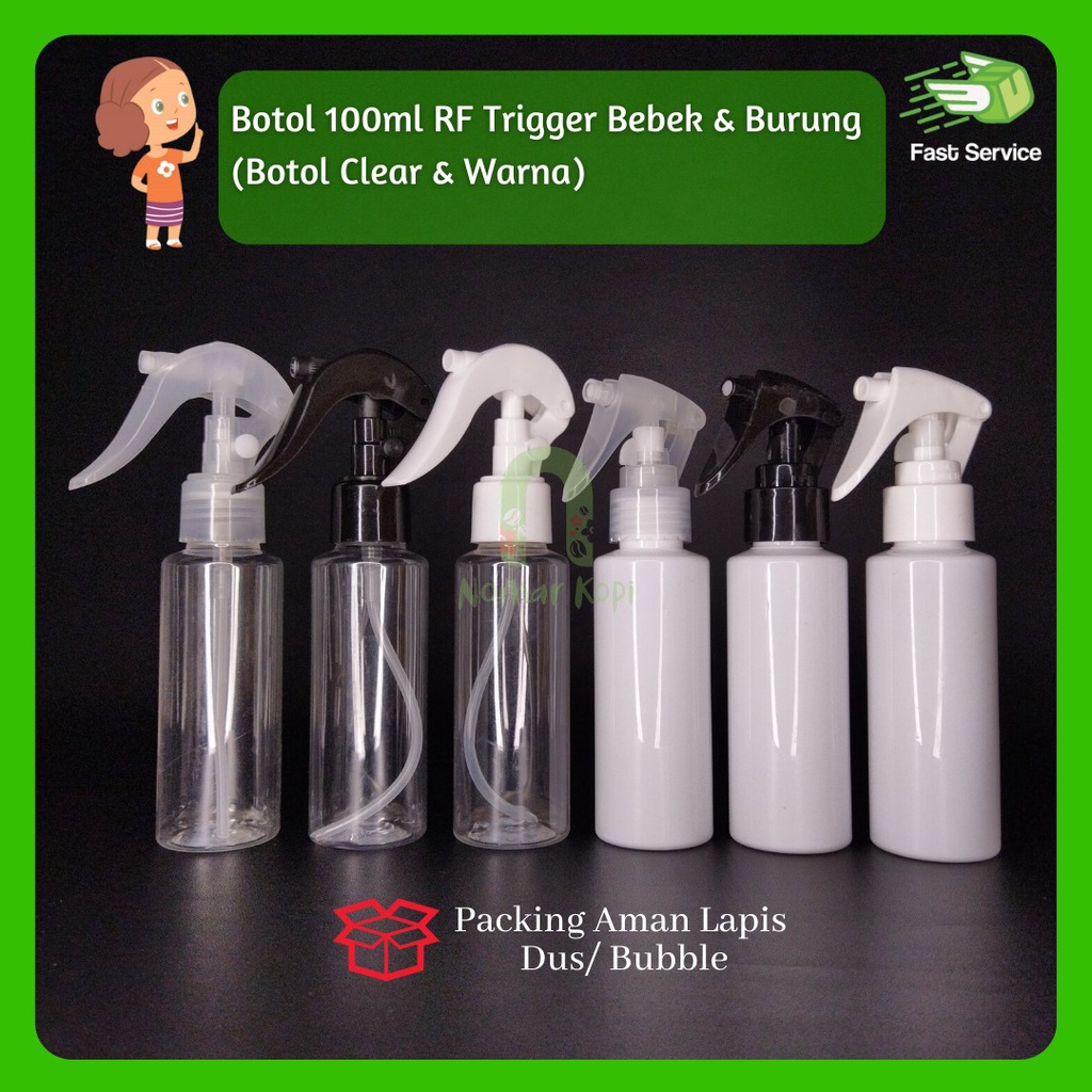 Botol 100ML BR HITAM Mini Trigeer Burung