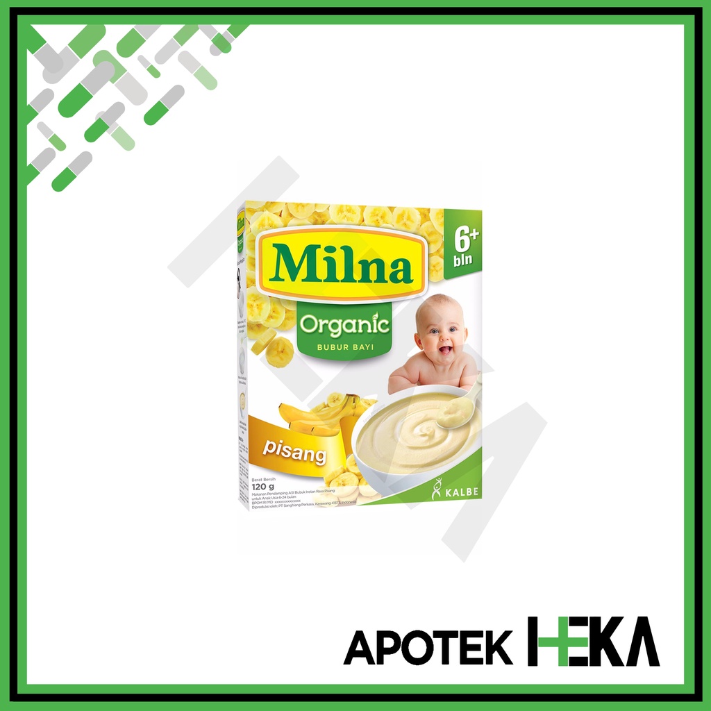 Milna Bubur Bayi Organic 6+/8+ - Bubur Organik 6 Bulan 8 Bulan (SEMARANG)