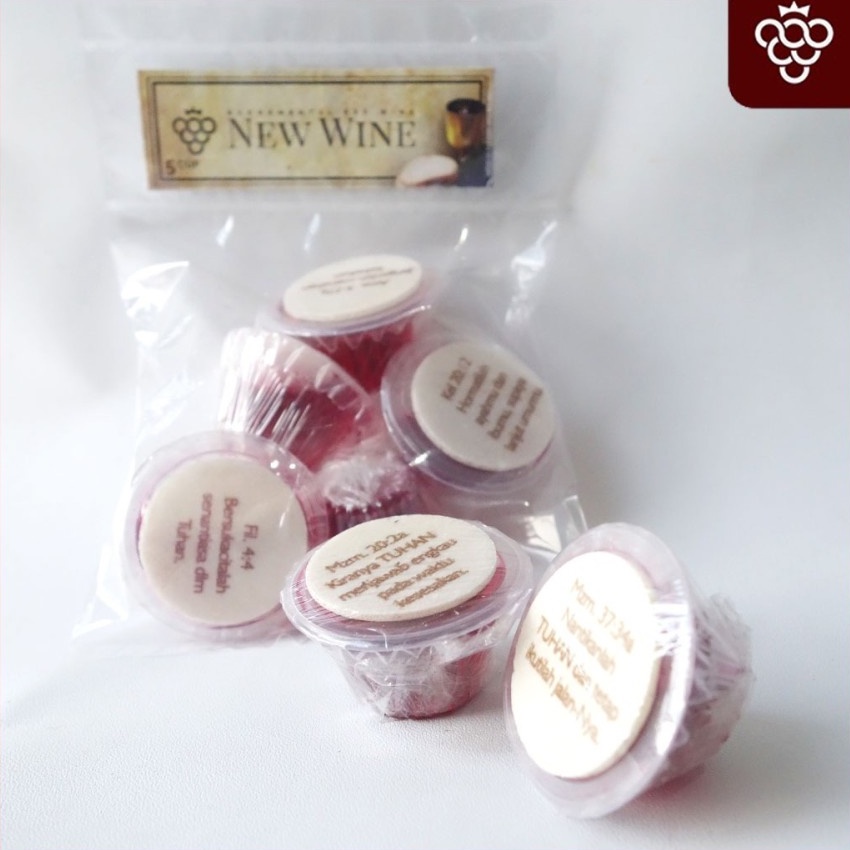 

Minuman Paket Perjamuan gereja Isi 5 + Hosti Ayat