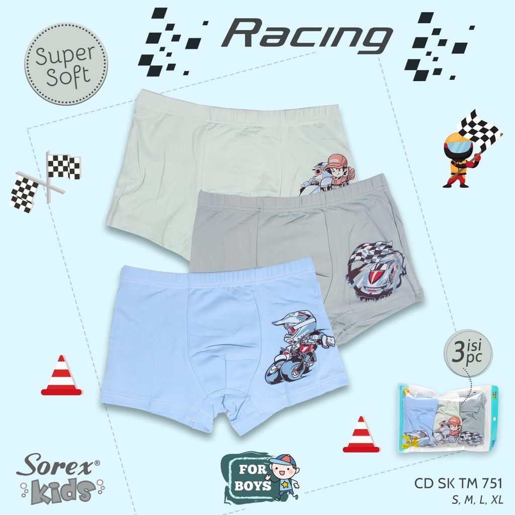 SOREX KIDS BOY SK TM770 ; TM 706 ; TM771 CD CELANA DALAM BOXER ANAK LAKI- LAKI SUPERHERO TM 751 TM 701