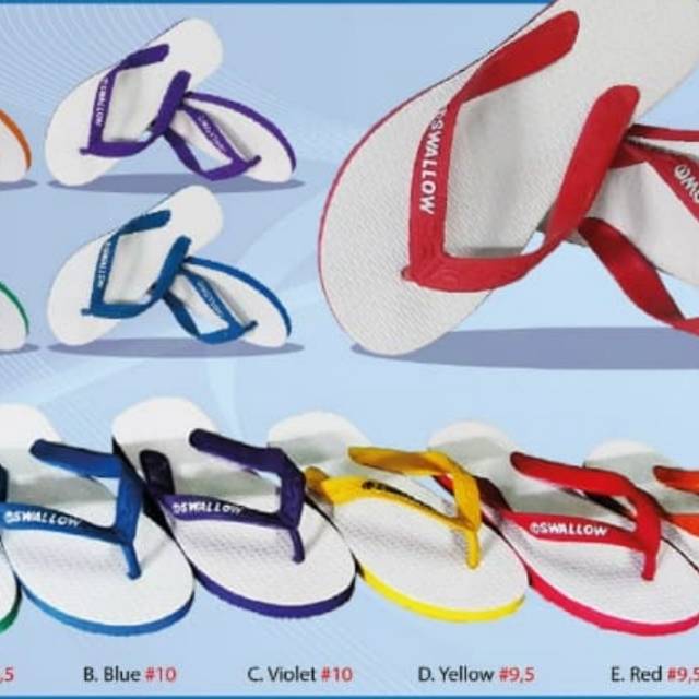 Sandal jepit Swallow ASLI ukuran jumbo 11-12 | Sandal japit Swallow ORIGINAL