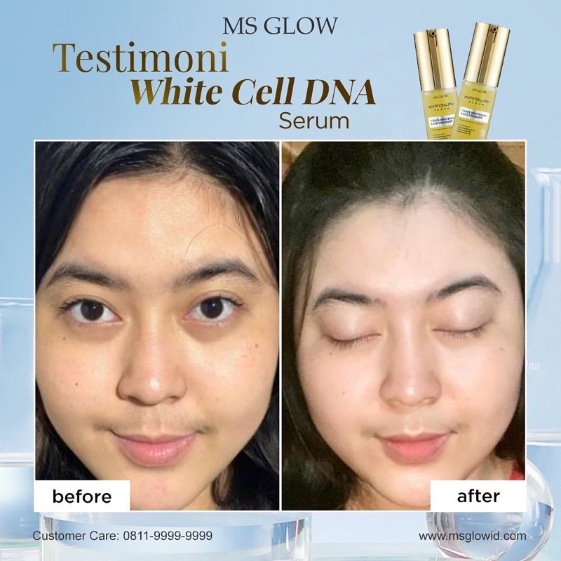 MS GLOW White Cell DNA Night Cream | Serum Msglow White Cell DNA | Toner Essence