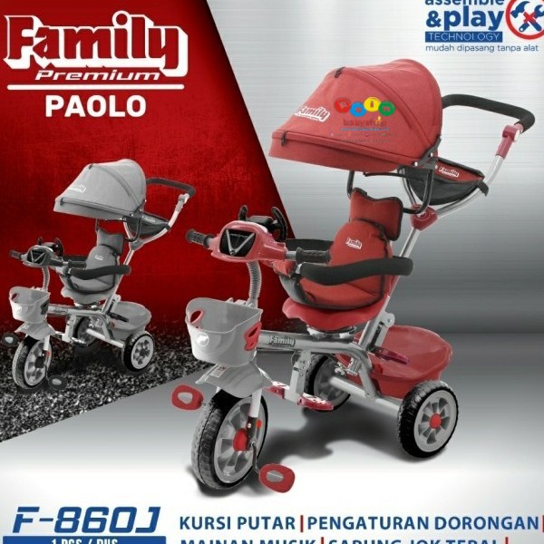 Sepeda Roda Tiga Premium 860j Family