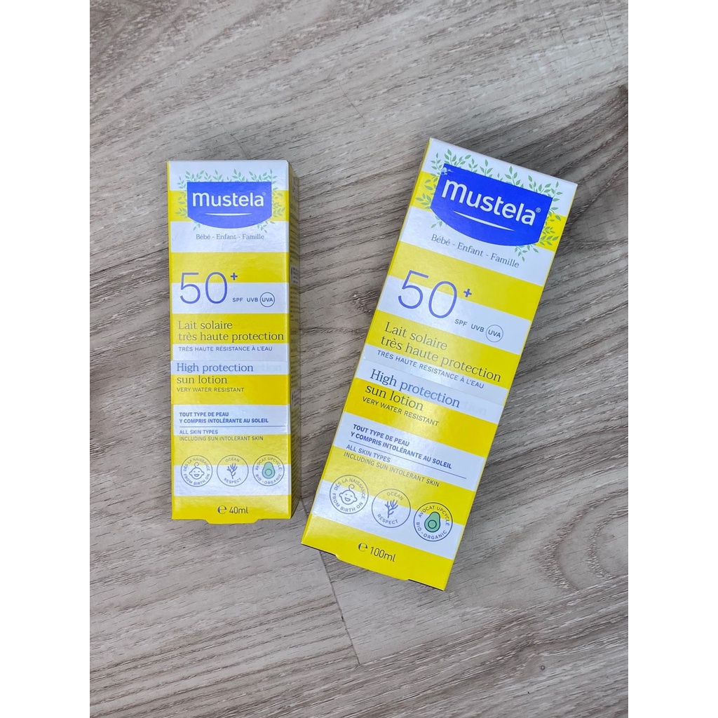 Mustela High Protection Sun Lotion SPF 50+ | Sunblock Bayi dan Anak-anak