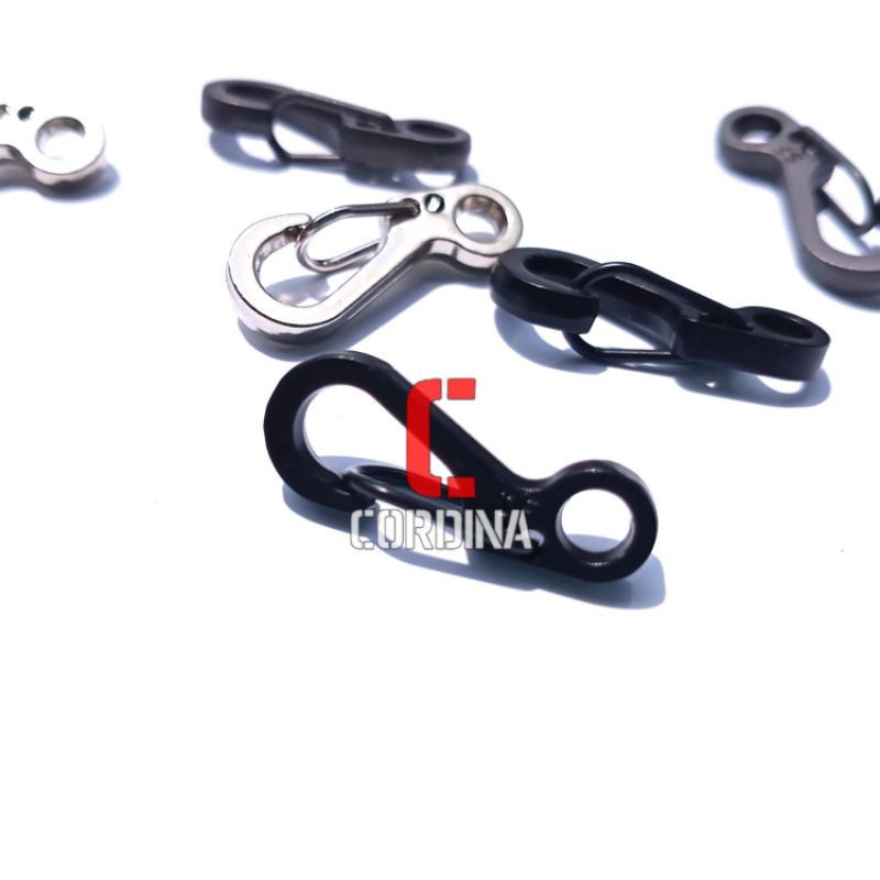 CARABINER MINI pengait tali paracord 4mm aksesoris gantungan kunci lanyard