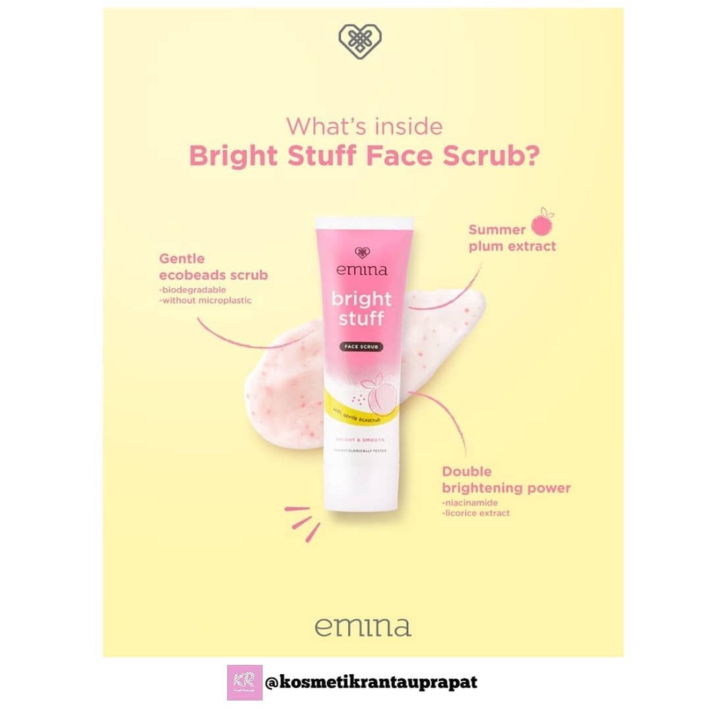 Emina Bright Stuff Face Scrub 50 ml / Emina Bright Stuff Series / Emina Bright Stuff