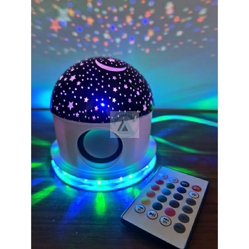 Lampu Disco Bluetooth Speaker Proyektor Bintang 961-1