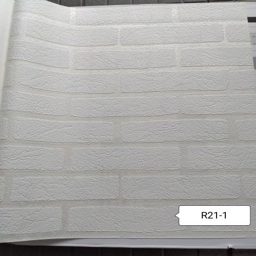 Wallpaper Dinding Bata Putih Roll Besar Korea - Favorita R21