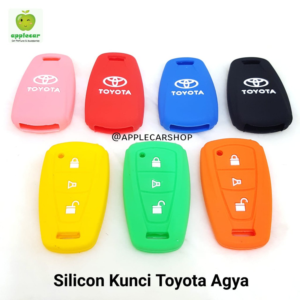 Cover Condom Sarung Silicon Silicon Remote Kunci Mobil Toyota Agya