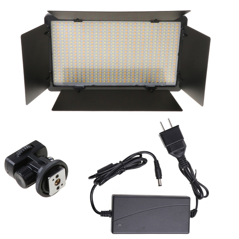 Cre Portable 40W 600leds Video Light Fill Light Ultra Tipis LCD Bi-Color Dimmable DSLR Lamp Panel Untuk Kamera Selfie