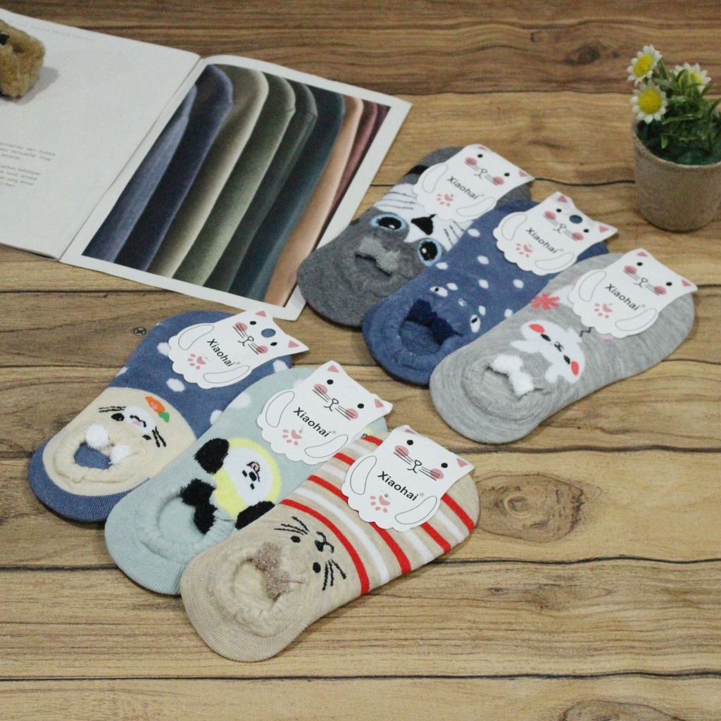 Kaos Kaki Korea Ankle Socks Cute Kaos Kaki Pendek Fashion Motif Lucu / Kaos Kaki Import Premium