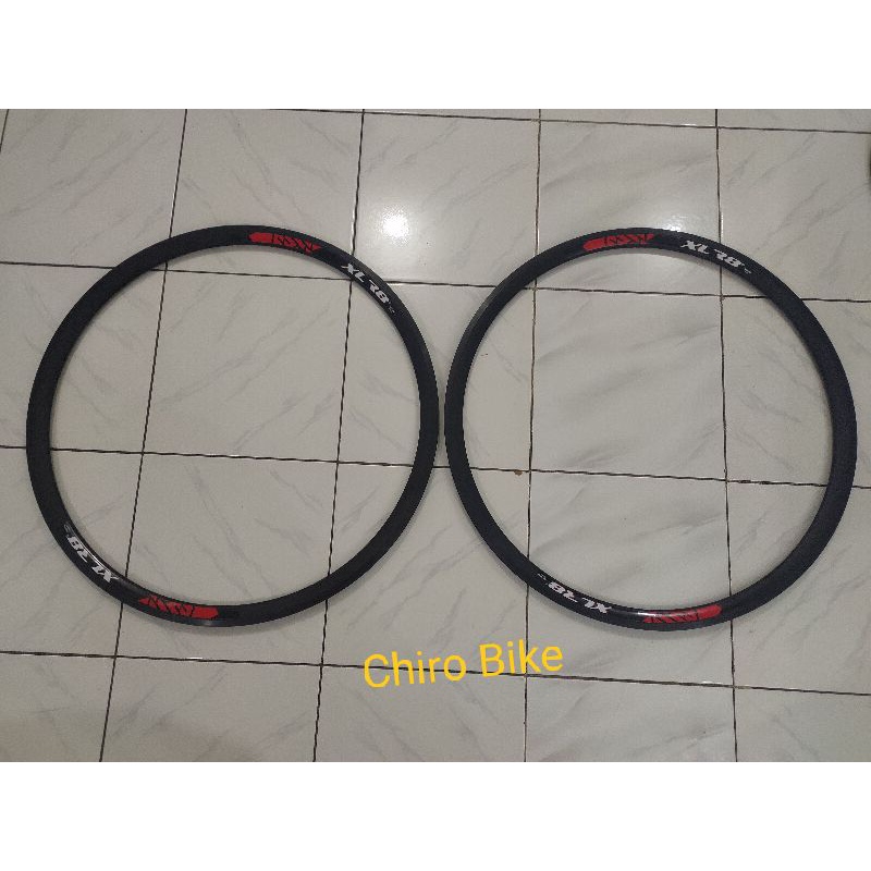velg rims sepeda balap roadbike 700c XLR8 24h brakeline