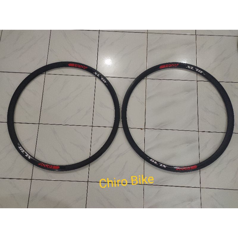 rims sepeda balap roadbike 700c XLR8 24h brakeline