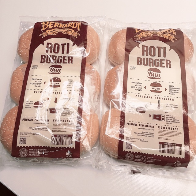 

Roti Burger Bernardi Wijen Isi 6