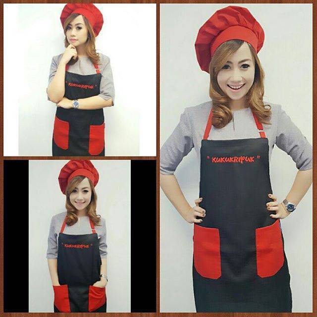 Celemek apron Kombinasi Polos Celemek masak Celemek best Quality Grosir Celemek Murah