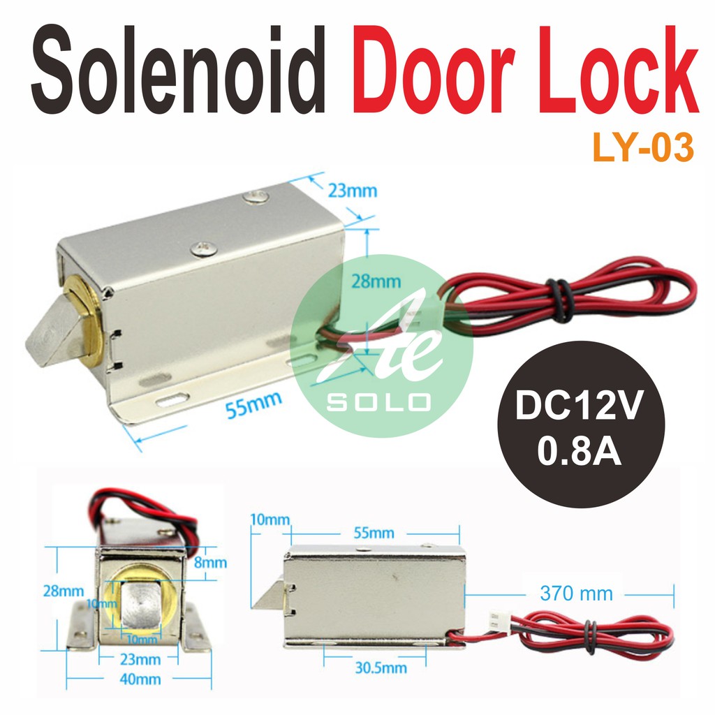 Solenoid Door Lock Kunci Pintu Electric LY-03 DC12V Solenoid Tarik 12V