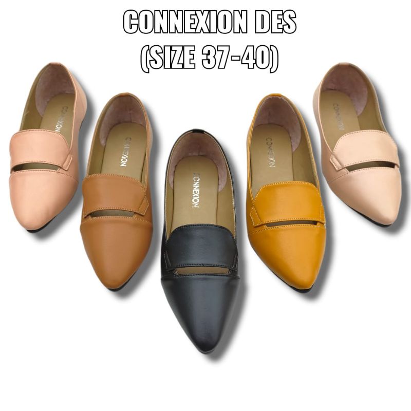 SEPATU WANITA / FLAT SHOES CONNEXION BRANDED MATAHARI MURAH FLTSHSCNNX228