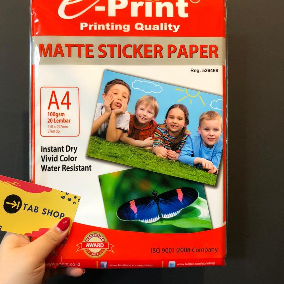 

Baru - matte sticker paper eprint